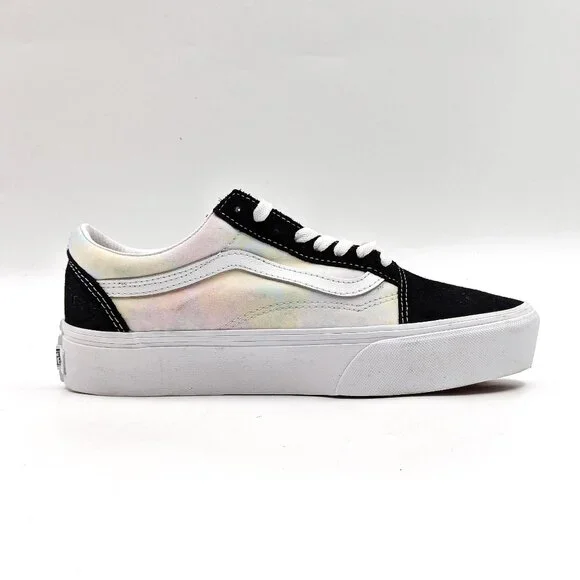 VANS Unisex Old Skool Pastel Clouds Stacked Black Sneakers size M7.5 W9 - Picture 11 of 11